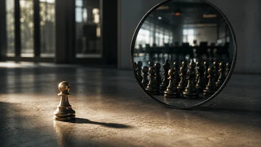 Depiction of employees and their leadership